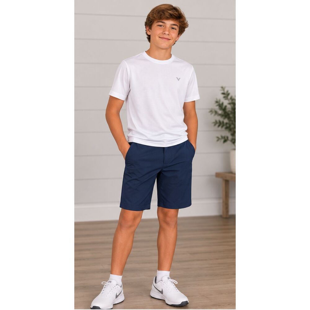 Under Armour Boys Size 16 Navy Blue Golf Shorts Performance Athletic